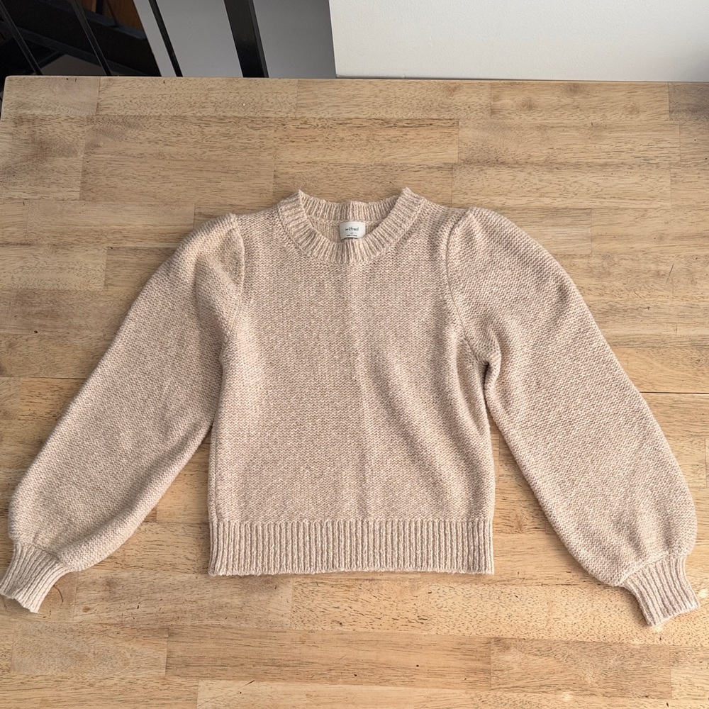 Aritzia Crewneck Sweater in Beige